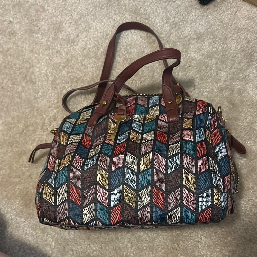 Fossil Rachel Multicolor Purse/Sachel
